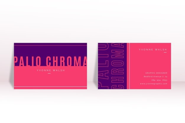 现代简约极简名片模板