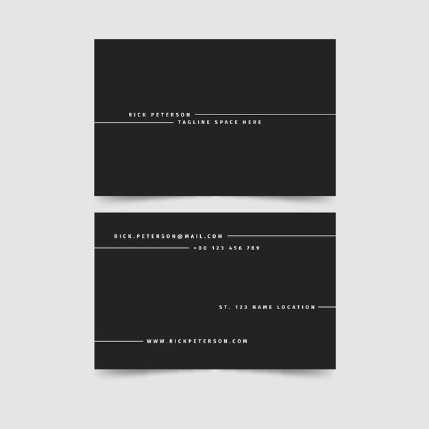 现代简约极简名片模板