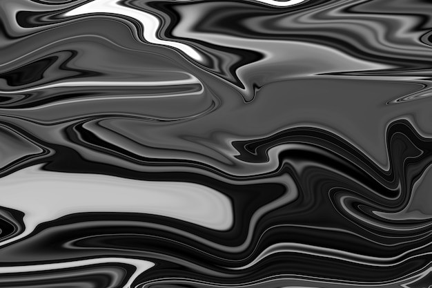 金属塑料质感液体黑色背景