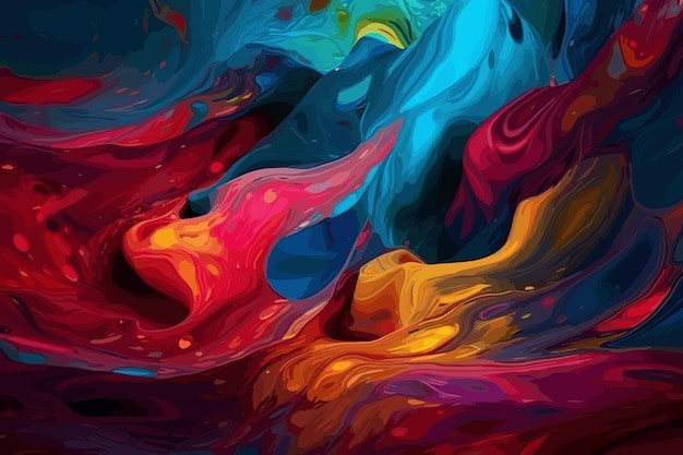 抽象彩色多彩飘逸背景