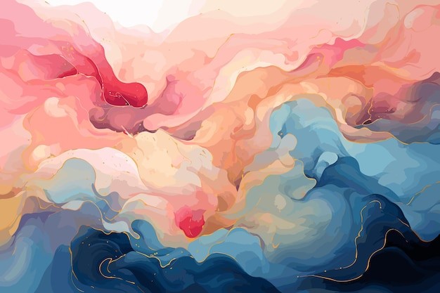 抽象彩色多彩飘逸背景