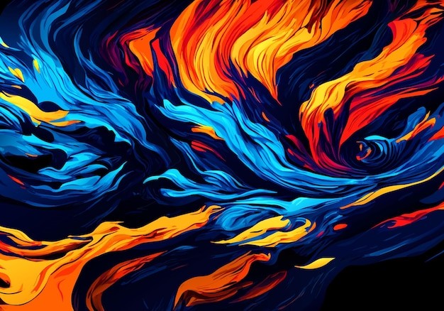 抽象彩色多彩飘逸背景