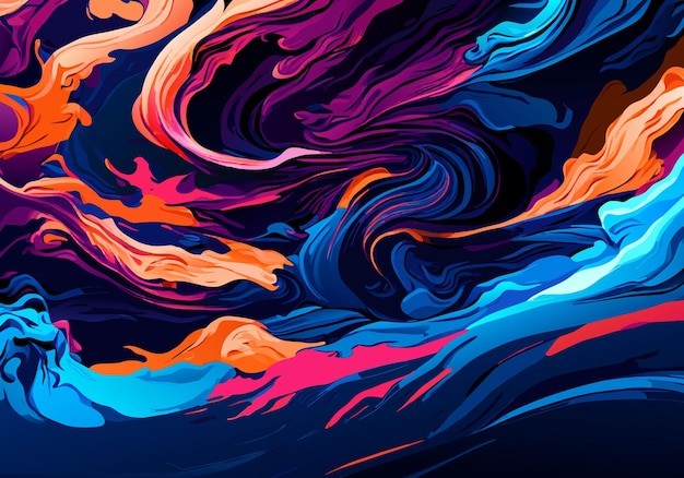 抽象彩色多彩飘逸背景