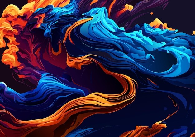 抽象彩色多彩飘逸背景