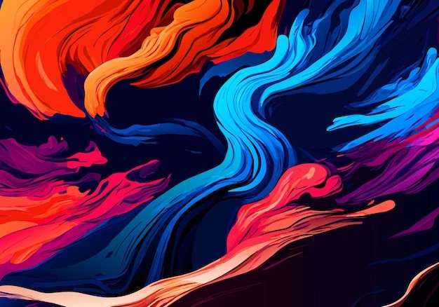 抽象彩色多彩飘逸背景