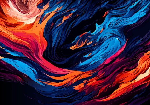 抽象彩色多彩飘逸背景