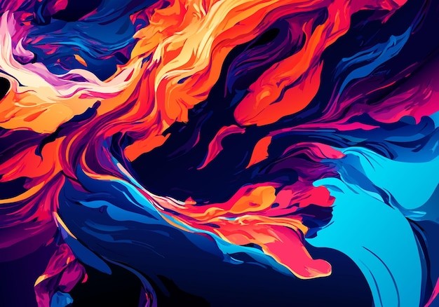 抽象彩色多彩飘逸背景