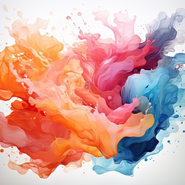 抽象彩色多彩飘逸背景