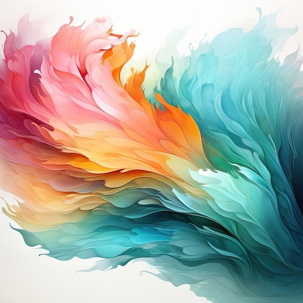 抽象彩色多彩飘逸背景