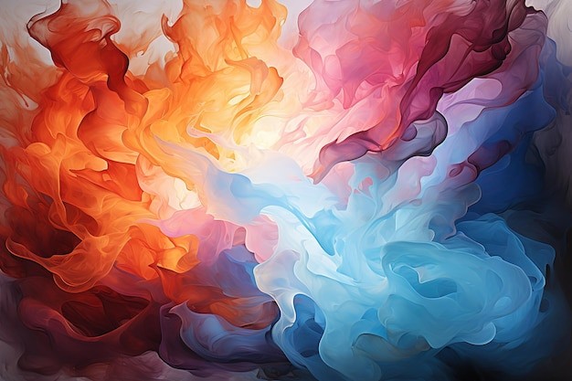 抽象彩色多彩飘逸背景