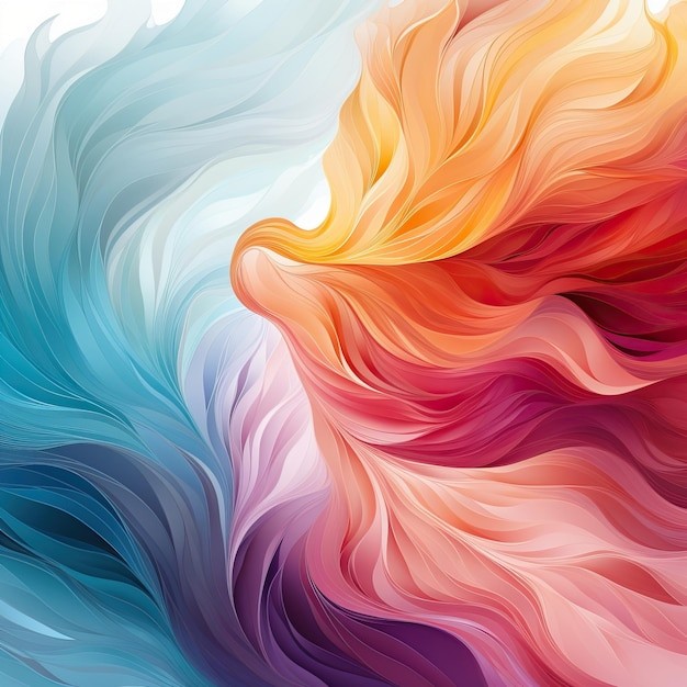 抽象彩色多彩飘逸背景