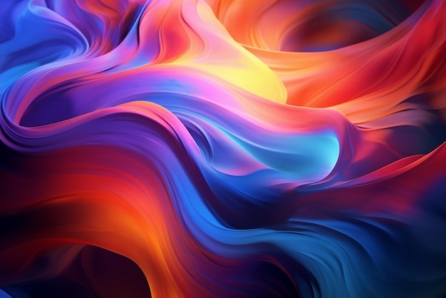 抽象彩色多彩飘逸背景