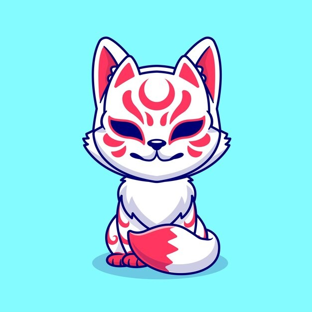 日本日式狐狸插画