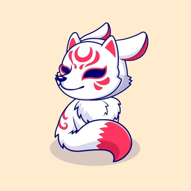 日本日式狐狸插画