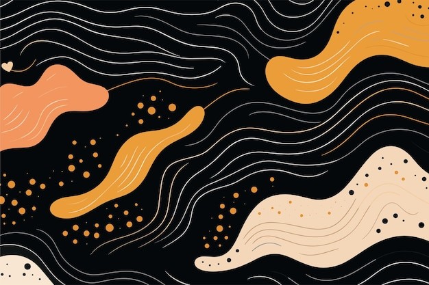 抽象线条色块花纹