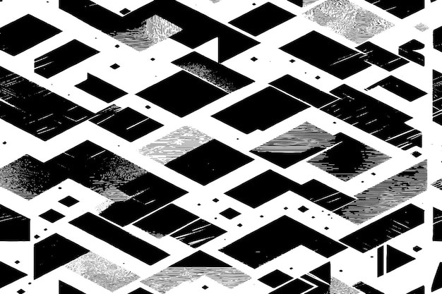 黑白色块纹理花纹