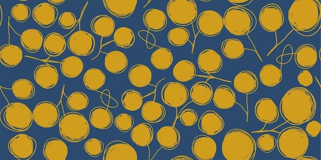 无缝植物花苞图案花纹