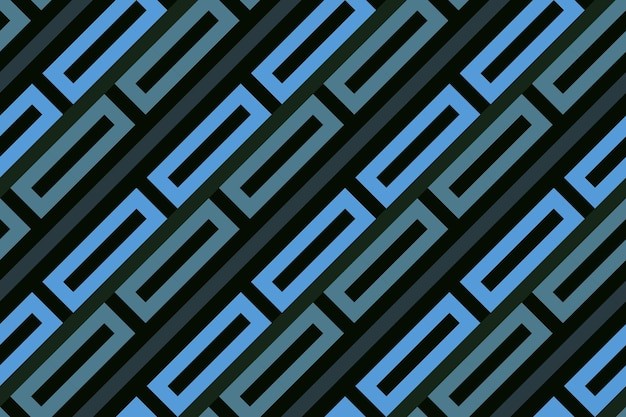 黑色蓝色几何花纹