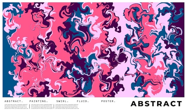 多彩液体大理石花纹背景