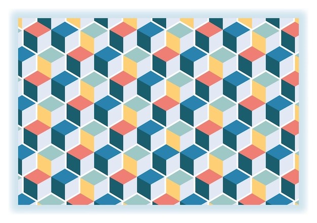 立方体色块花纹