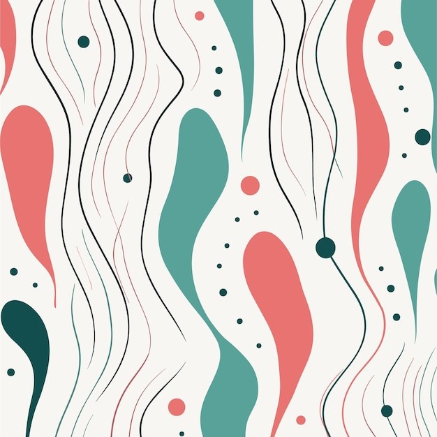 抽象色块线条花纹