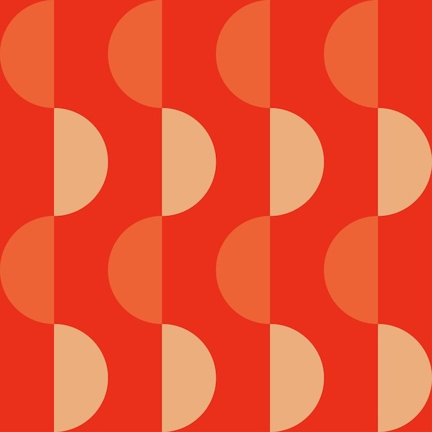 简约半圆图案无缝花纹