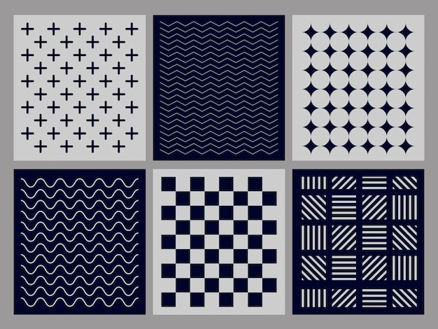 简约几何图形花纹