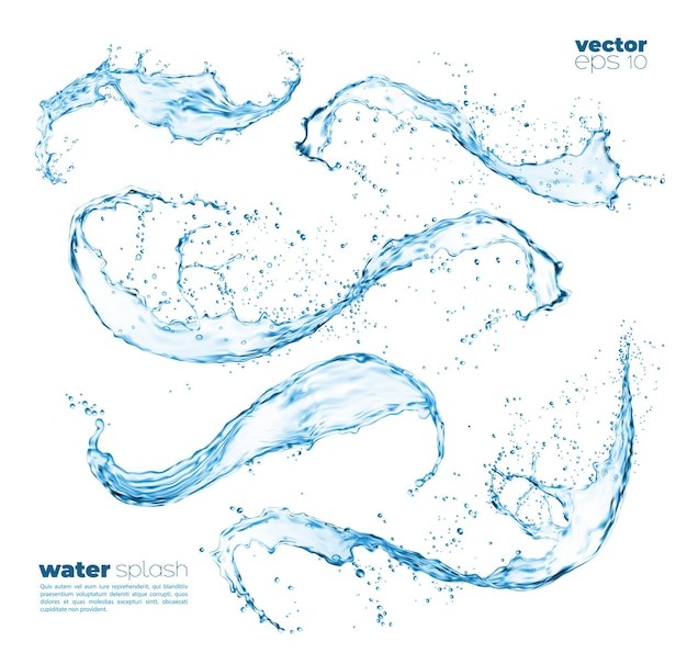 飞溅的水花液体