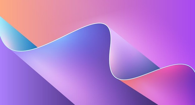 波浪立体渐变背景