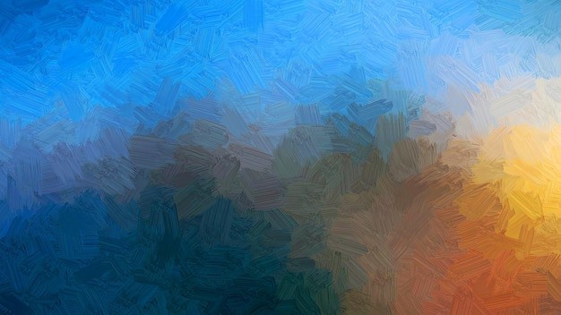 蓝色黄色笔触渐变纹理背景