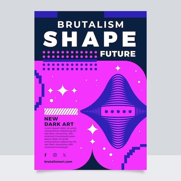 野蛮主义海报模板