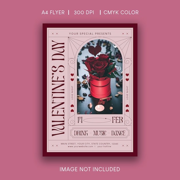 情人节海报模板