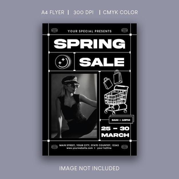 春季促销传单海报模板