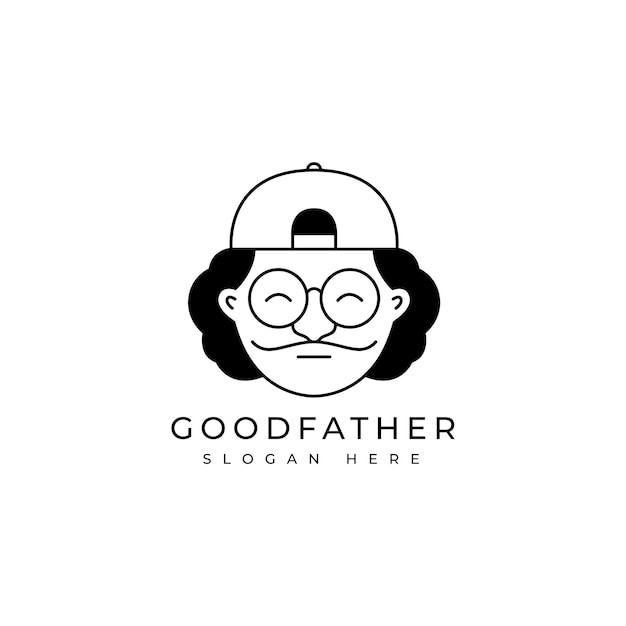 男人的脸标志logo