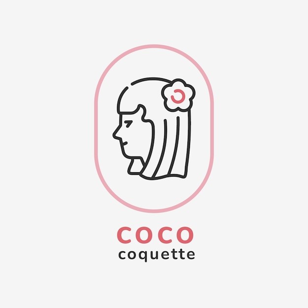 女人侧脸标志logo