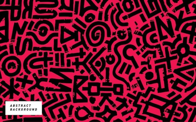 不规则黑色图形花纹