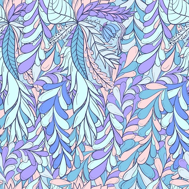 叶子树叶无缝花纹