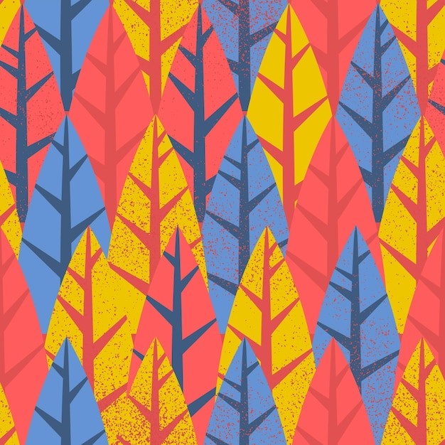 抽象森林无缝花纹