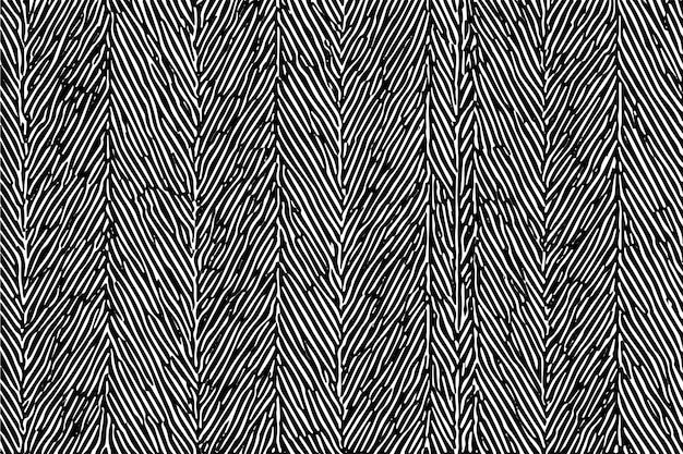 黑白纹理笔触无缝花纹
