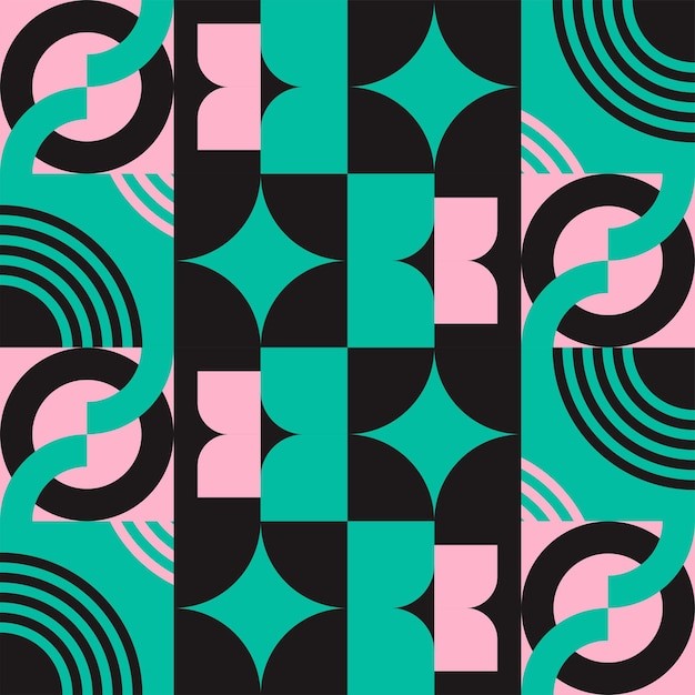 抽象几何图形现代花纹