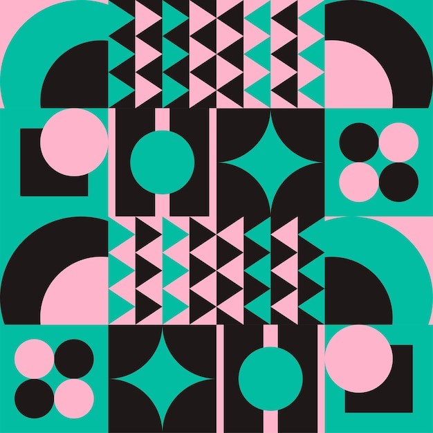 抽象几何图形现代花纹