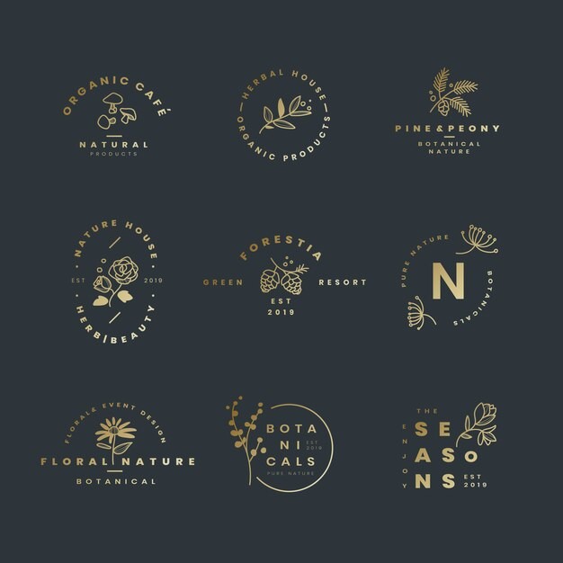 花朵花卉标志logo