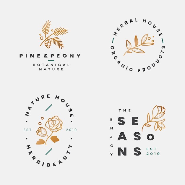 花朵花卉标志logo