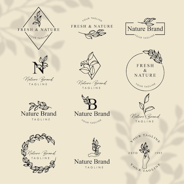 花朵花卉标志logo