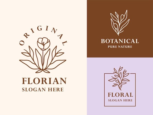 花朵花卉标志logo