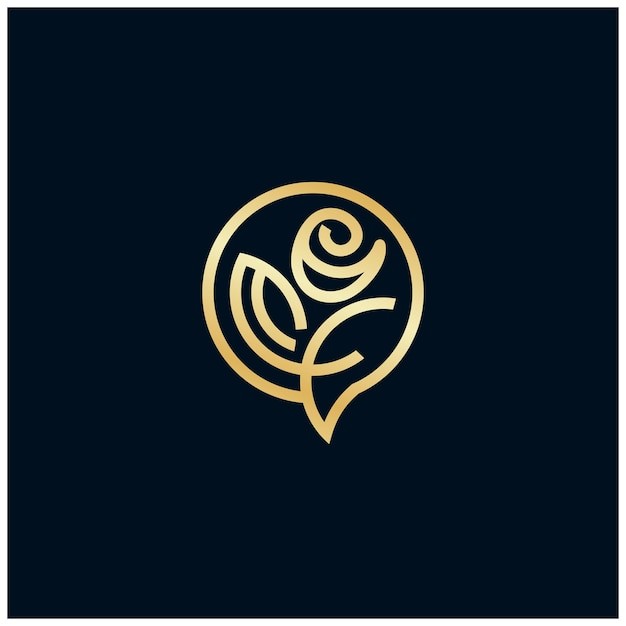 花朵花卉标志logo