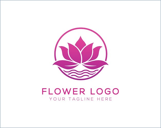 花朵花卉莲花标志logo