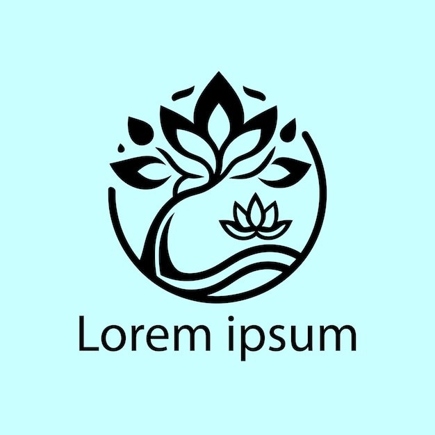 花朵花卉莲花标志logo