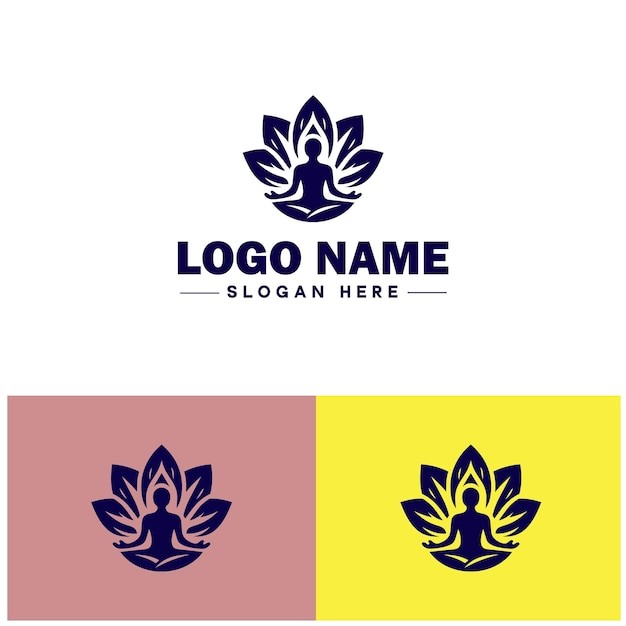 花朵花卉莲花瑜伽标志logo