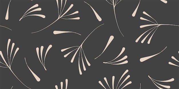 简约植物叶子花纹